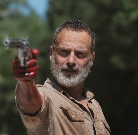Rick Grimes (Andrew Lincoln) makes his last stand...