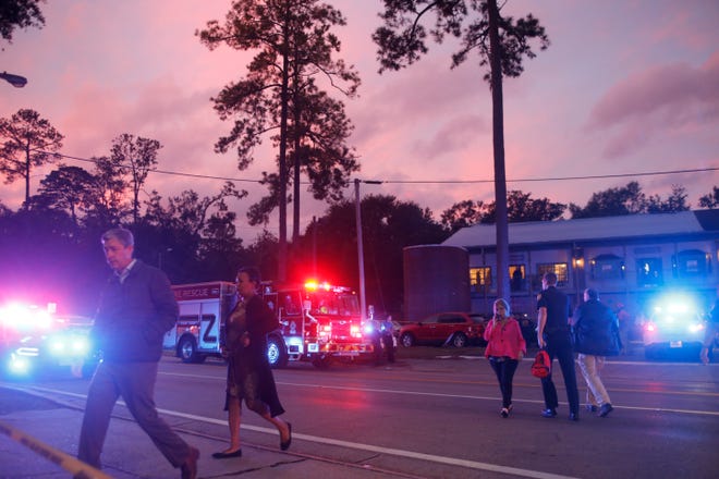 The Tallahassee Police Department is investigating a shooting at Tallahassee HotYoga near the corner of East Bradford and Thomasville roads in Midtown Tallahassee, Fla. Friday, Nov. 2, 2018.  