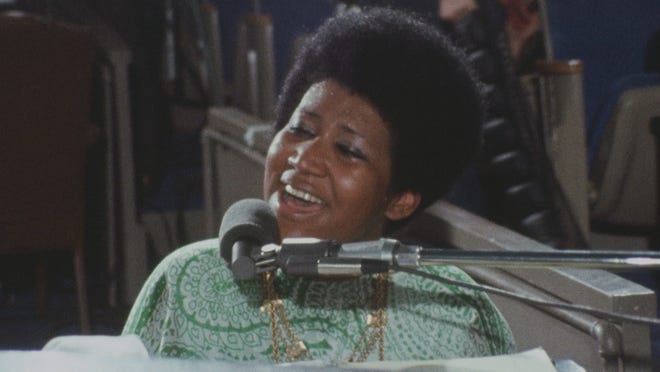 Aretha Franklin as seen in the gospel film "Amazing Grace"