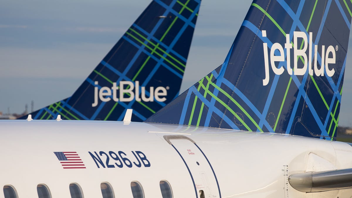 JetBlue aircraft at Boston Logan International Airport in October 2018.