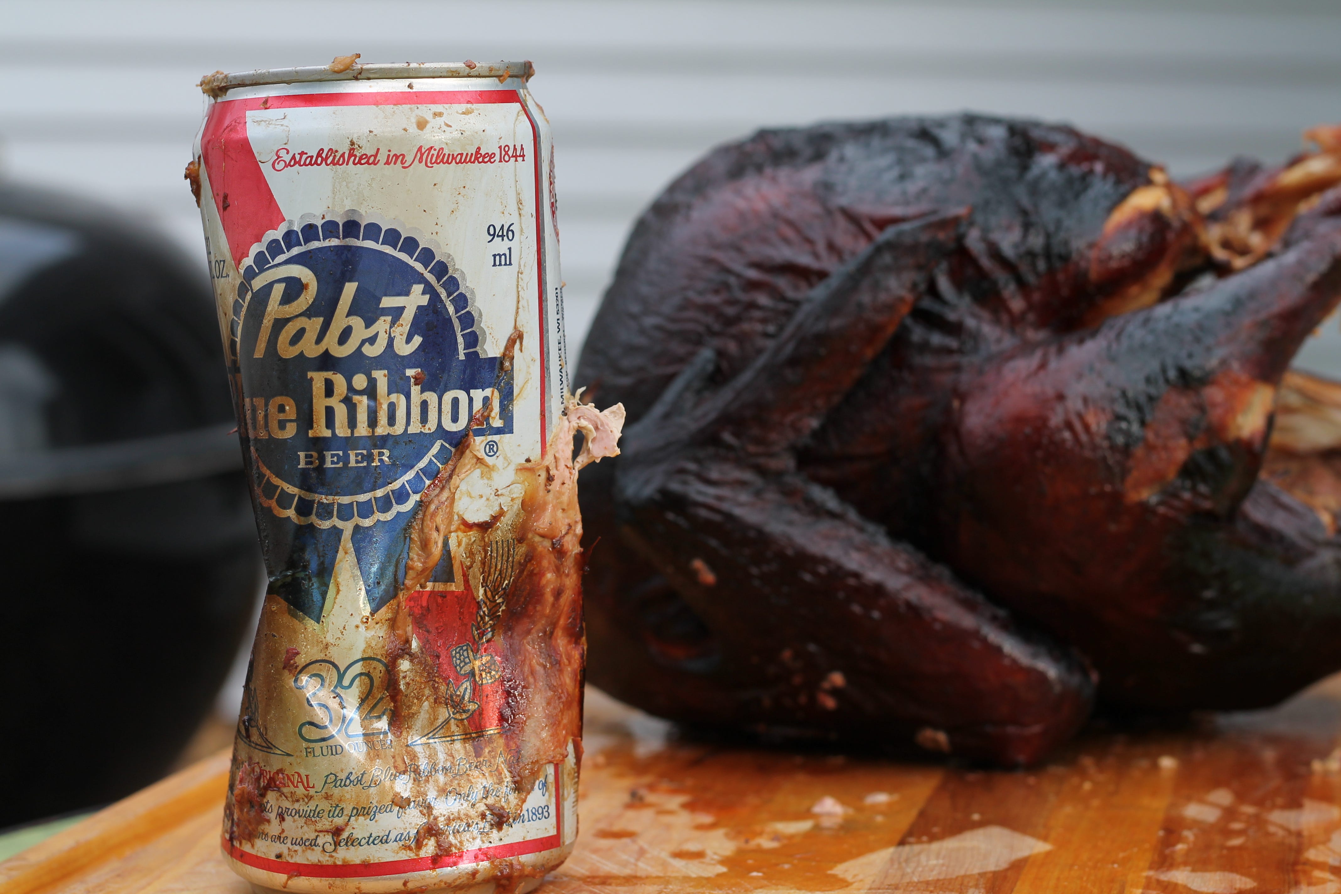Thanksgiving turkey recipe uses a beer can as the secret ingredient