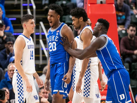 Image result for kentucky loses to duke basketball 2018