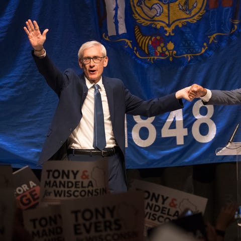 Democratic candidate for governor Tony Evers...