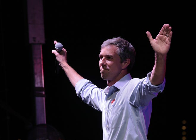 Texas Senate candidate Beto O'Rourke took the stage a little after 10 p.m. on election night with his wife, Amy Sanders O'Rourke, and conceded the race to incumbent U.S. Sen. Ted Cruz. A sad but still energized crowd cheered on O'Rourke as he gave a passionate speech at the packed Southwest University Park.