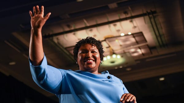 Democratic Georgia gubernatorial candidate Stacey...