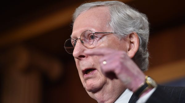 US Senate Majority Leader Mitch McConnell (R-KY)...