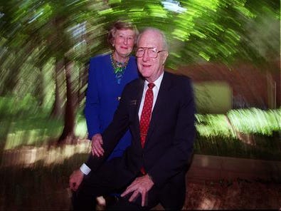 John and Barbara Willke, founders of Cincinnati Right to Life, in 2000.