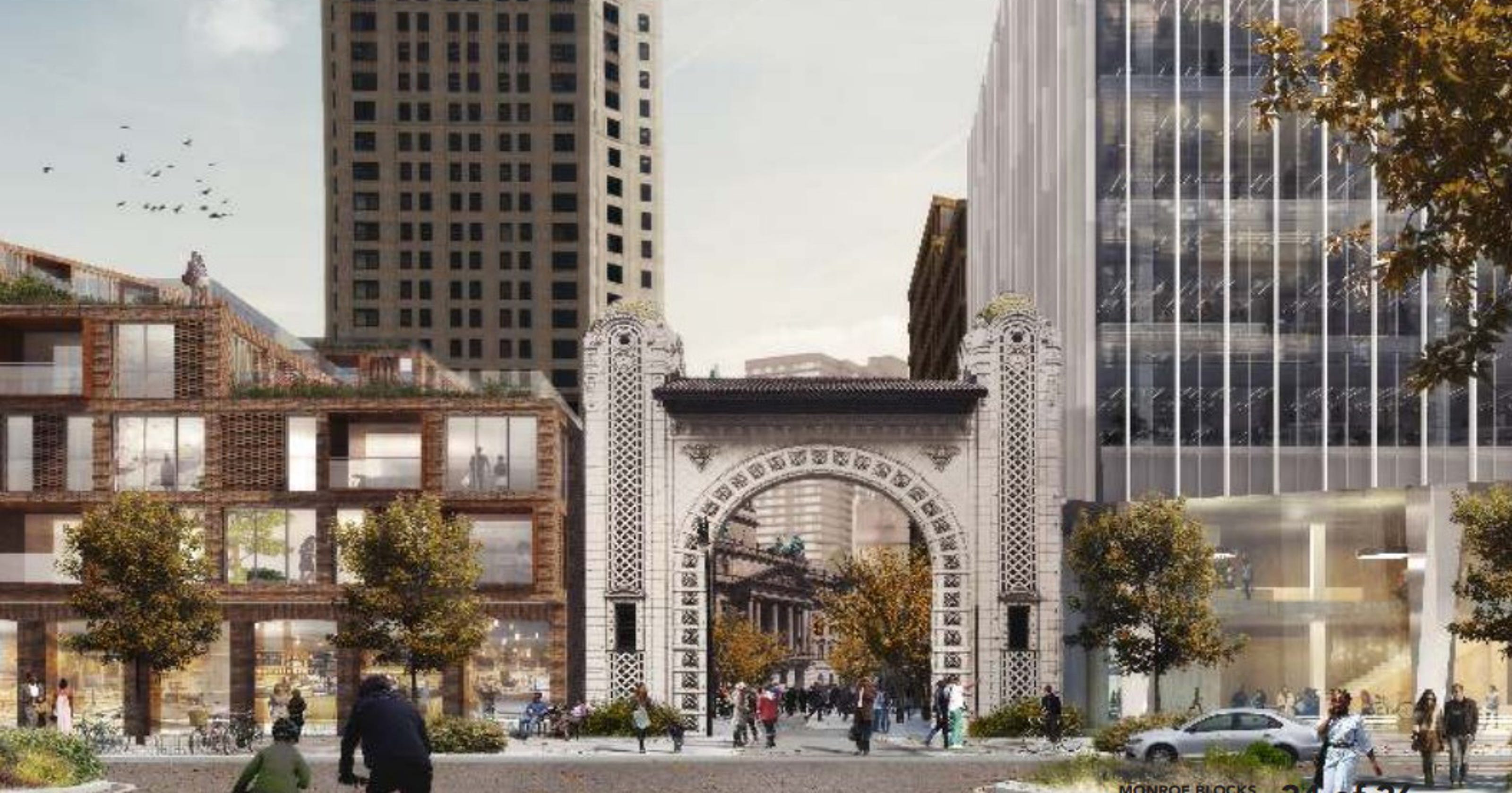 Bedrock breaking ground on Monroe Blocks site