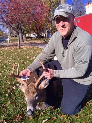 Paul Gauerke from St. Cloud arrowed this buck just before the firearms season began.