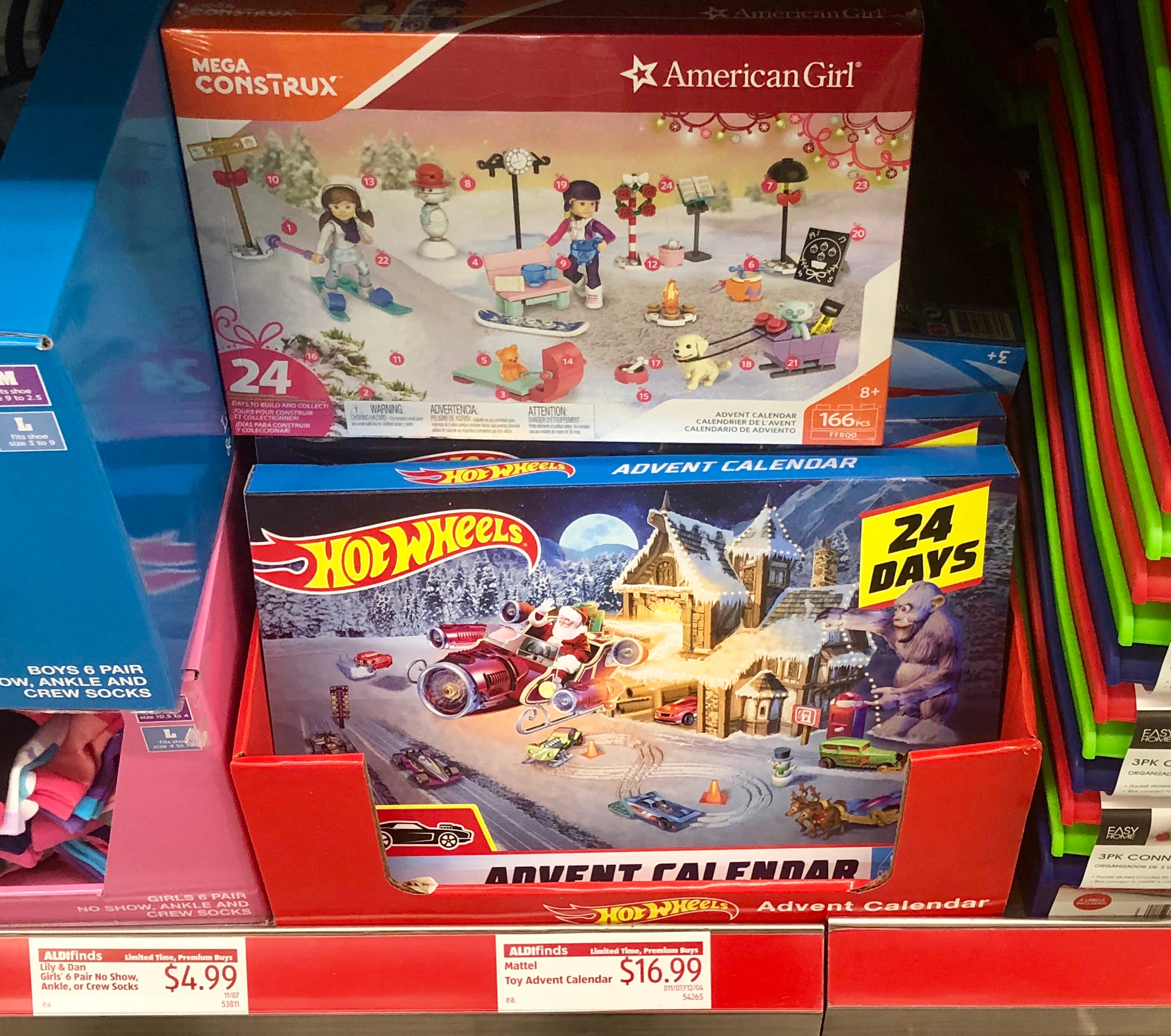 hot wheels advent calendar aldi
