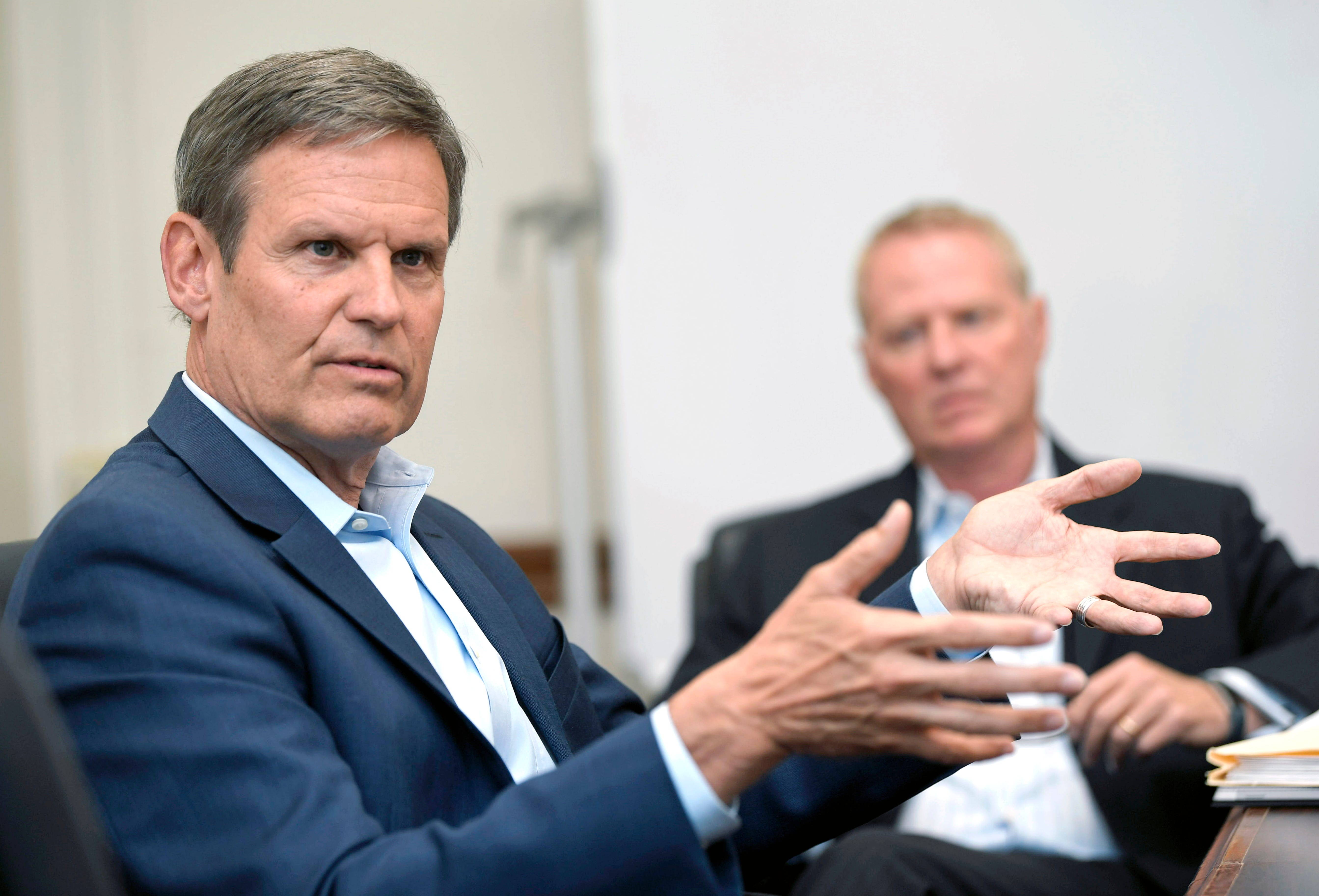 Governor-elect Bill Lee talks his future administration at his transition office at Legislative Plaza on Nov. 9.