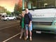 Jane Latham and Ed Van Der Linden stand in front of their motorhome in the Chico Mall parking lot. The couple rescued others from the Camp Fire on Thursday.