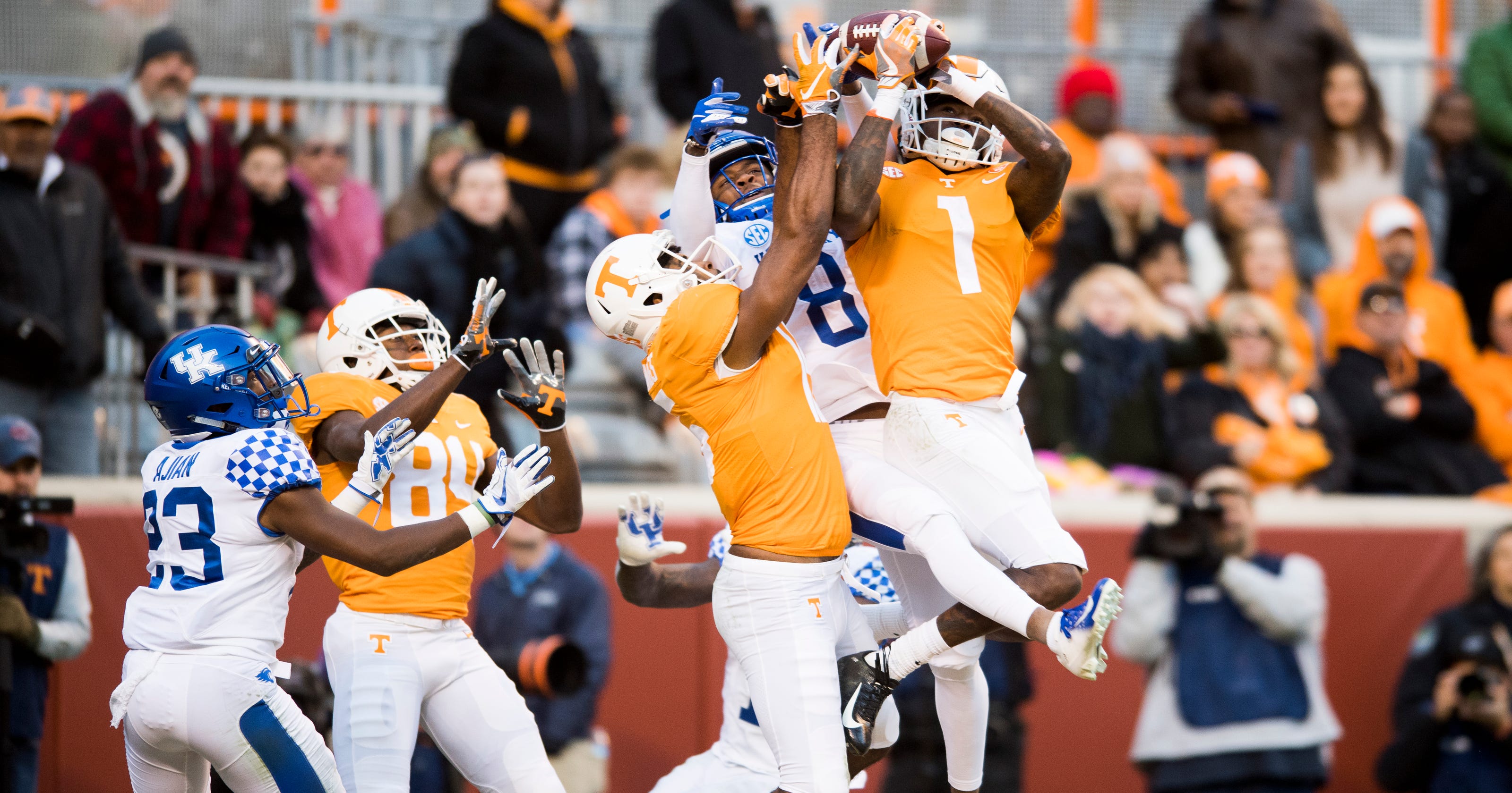 UT Vols vs Kentucky Tennessee football coach Jeremy Pruitt gets big win