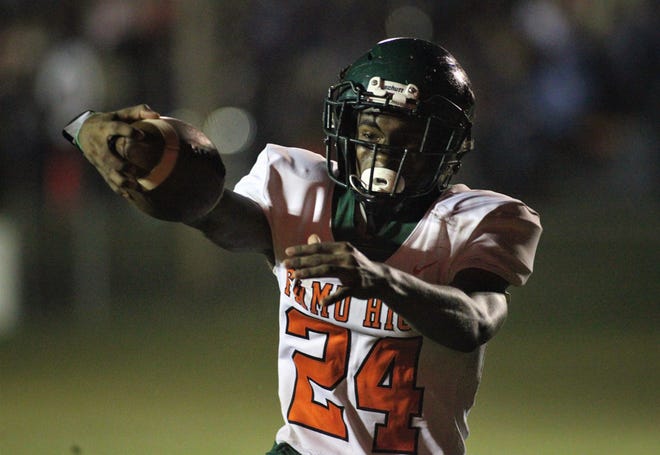 Rattlers senior running back Maurice Kirksey ran for 123 yards and two touchdowns as FAMU DRS defeated Aucilla Christian 28-7 in a Region 1-2A quarterfinal playoff game on Friday, Nov. 9, 2018.