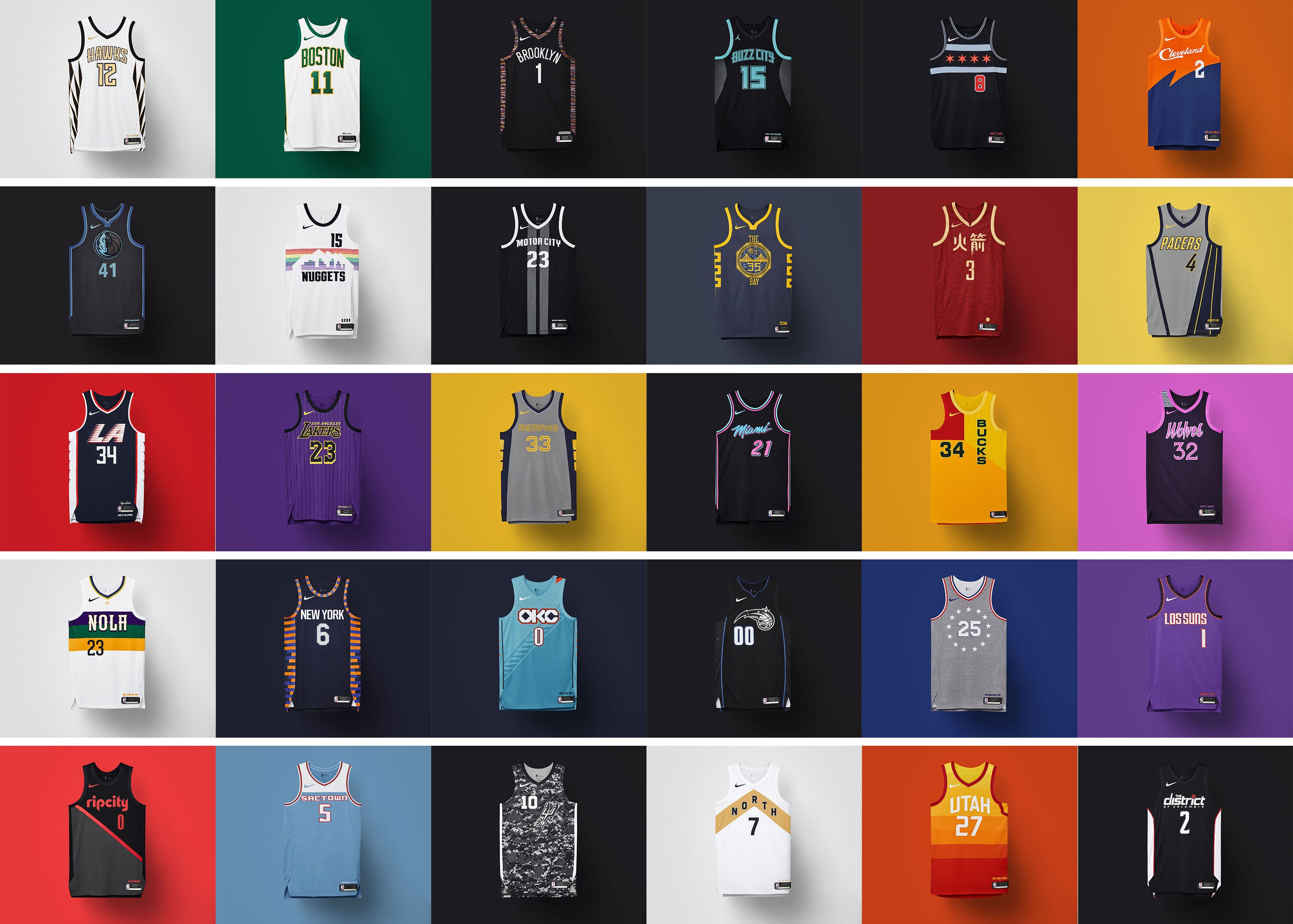 Nike NBA City Edition uniforms for 2018 
