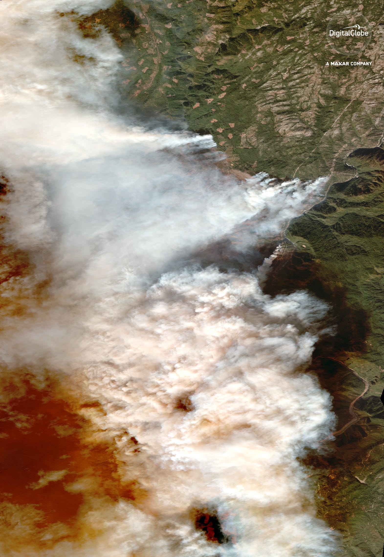 Overview of the Camp Fire in Paradise, Calif., on Friday.