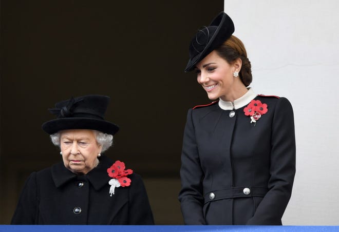 Duchess Kate and Duchess Meghan match in black for Remembrance Sunday