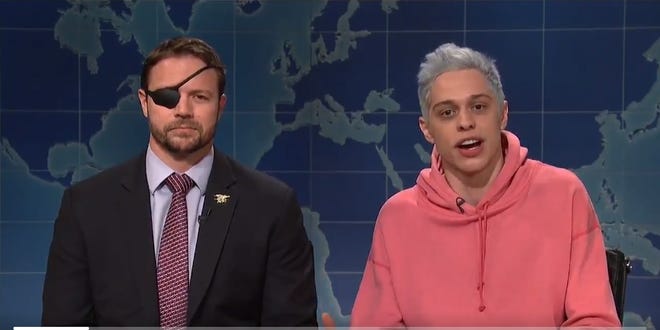 SNL’s Pete Davidson Apologizes to Rep.-Elect Dan Crenshaw after mocking the veteran's combat wound in a previous episode.
