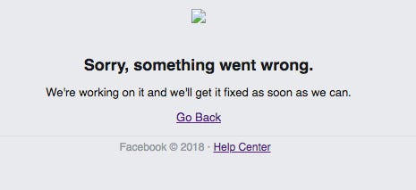Facebook outage