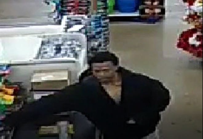 Footage of man accused of armed robbery at North Memphis Dollar Tree.