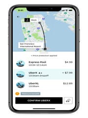 Uber Rewards allows for price protection on a specific route.