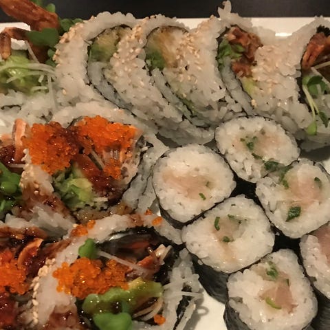 Creative rolls are a specialty at Sushi Village....
