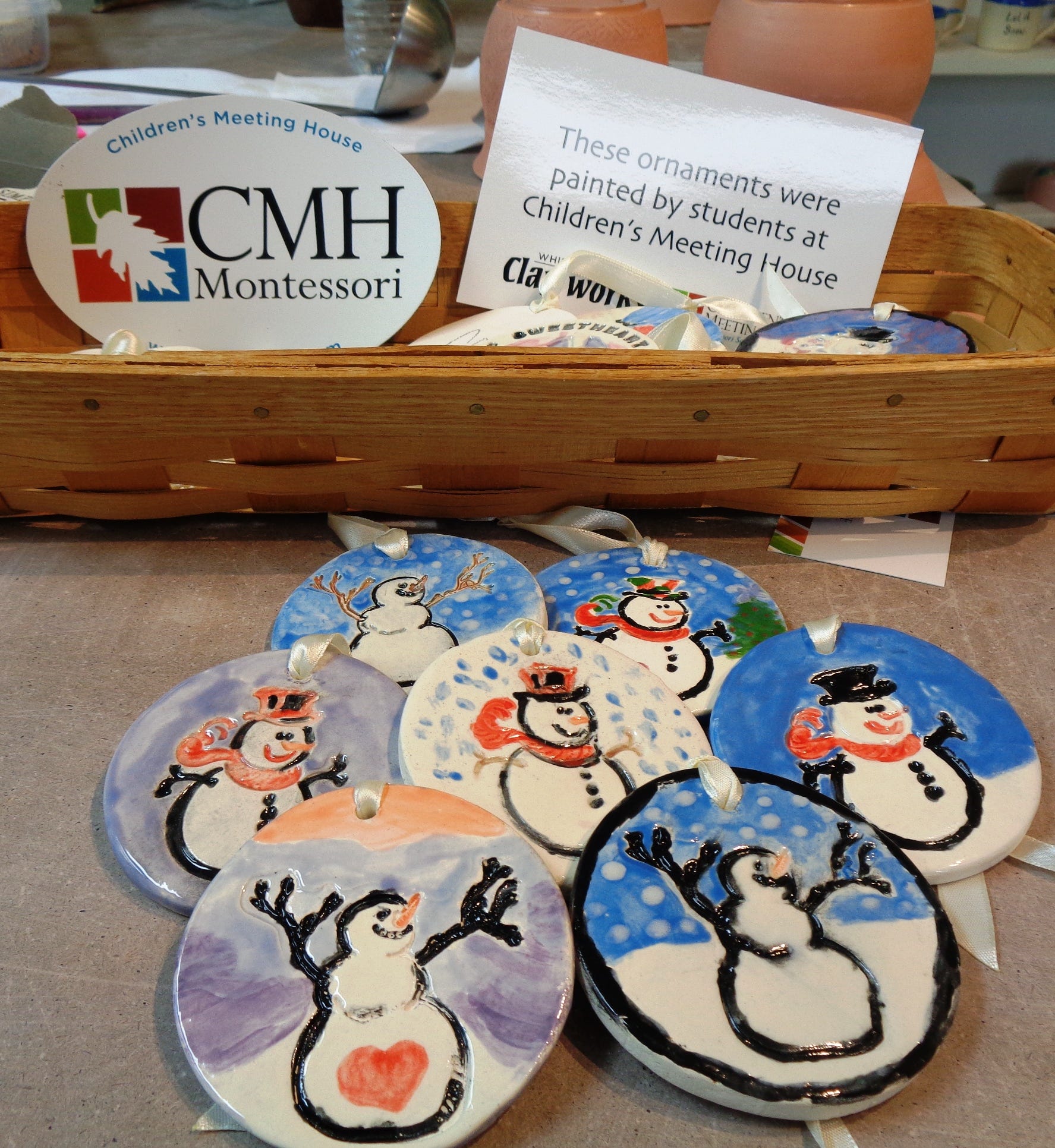 Glazed ornaments to benefit Children&rsquo;s Meeting House Montessori School