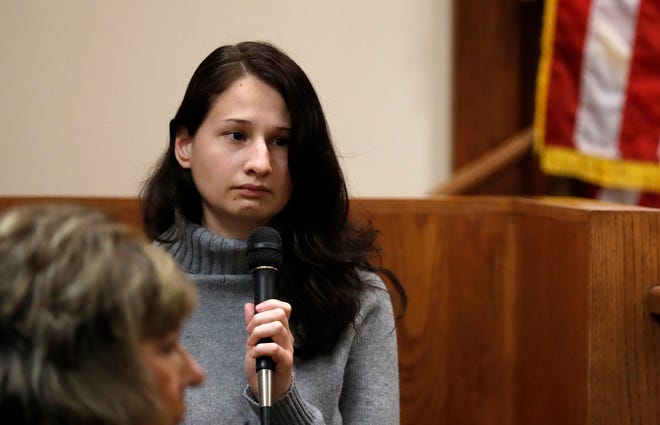 Gypsy Blanchard takes the stand during the trial of her ex-boyfriend Nicholas Godejohn on Nov. 15, 2018. She's now serving a 10-year prison sentence for her role in her mother's death, but her family says she's doing well and "just looking forward."