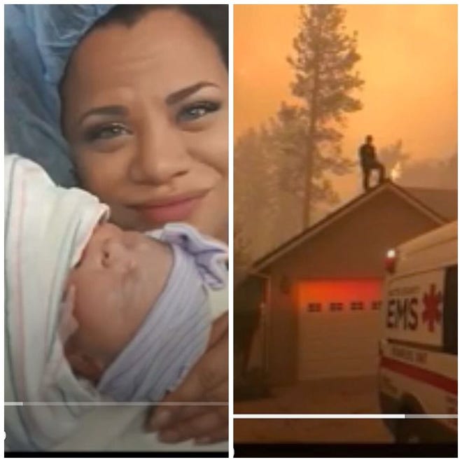 New mom Heather Roebuck escaped the deadly Camp Fire thanks for nurses, strangers and a homeowner.