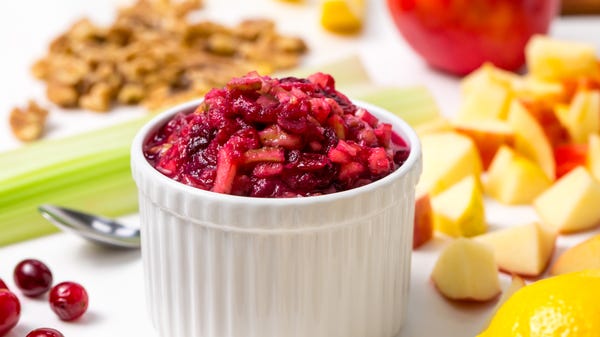 Try our crunchy cranberry sauce recipe, inspired...