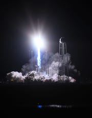 The Antares NG-10 rocket was successfully launched from the Wallops flight center at 4:01 am Saturday, November 17, 2018 from Wallops Island, Virginia.