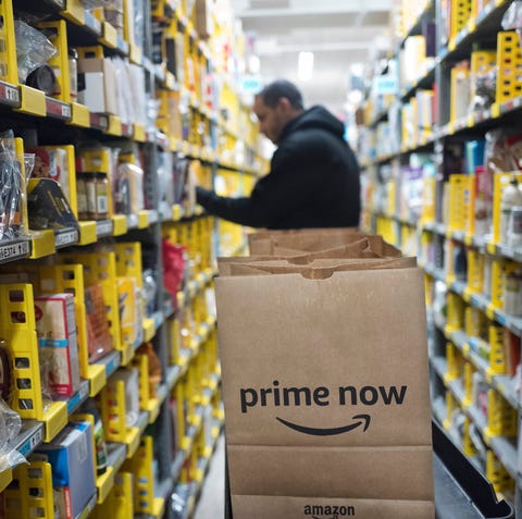 An Amazon Prime warehouse
