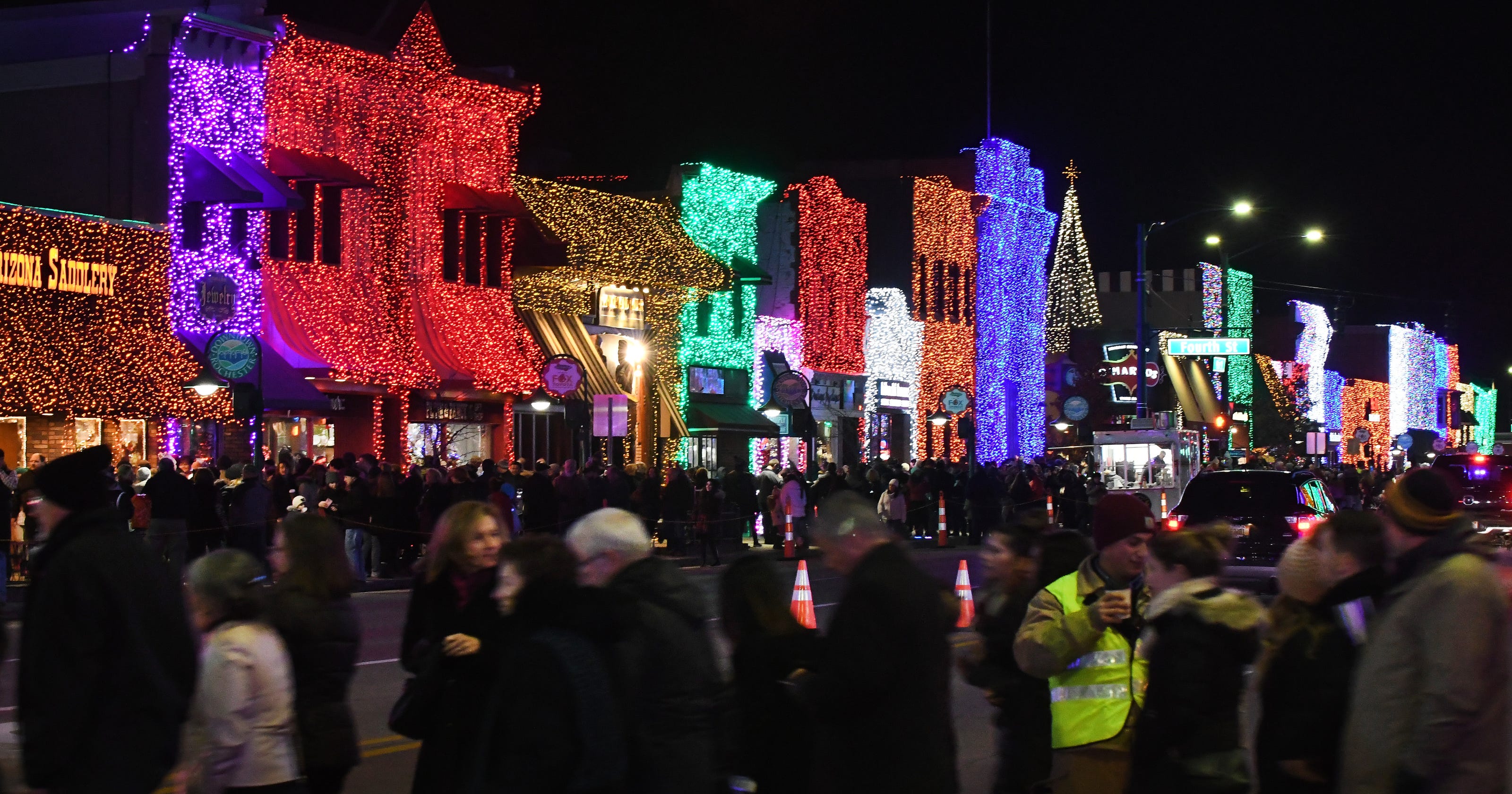 Big, Bright Lights in downtown Rochester