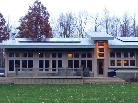 One of more than 40 houses that have had solar panels added to their roofs in East Central Indiana through Solarize ECI.