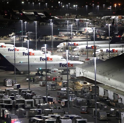 FedEx superhub at the Memphis International Airpor