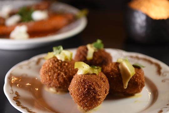 Duck croquettes at No. 12 in Ridgewood