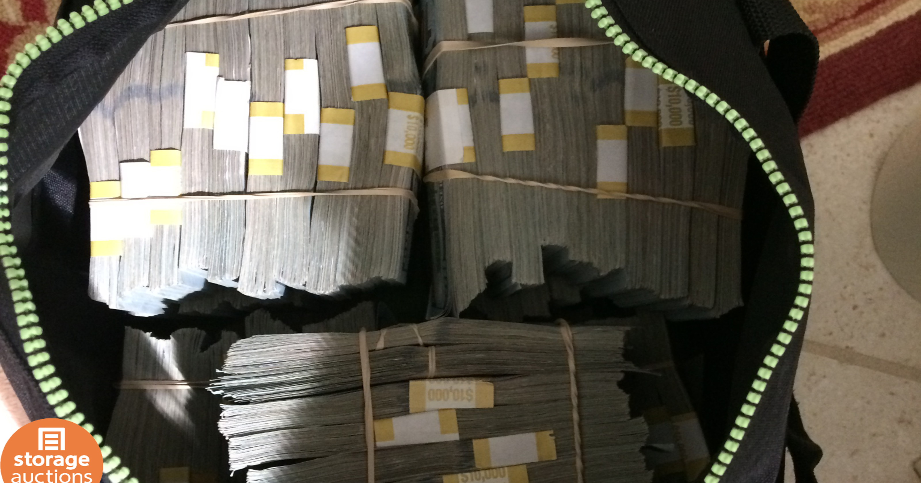 Buyer finds 7.5 million cash in auctioned California storage unit
