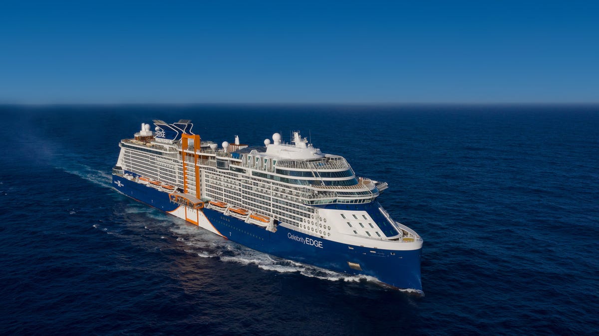 Celebrity Edge First aerial photos of new Celebrity Cruises ship