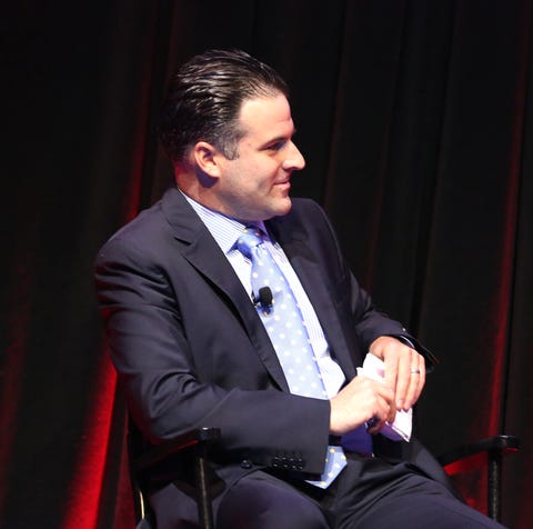 Darren Rovell speaks onstage at the AXWI Sports...