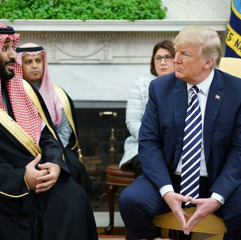 President Donald Trump and Saudi Crown Prince...