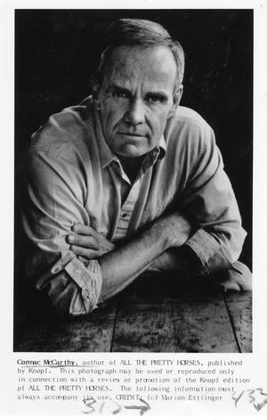 Cormac McCarthy, a publicity picture for his novel, All Pretty Horses.