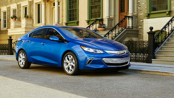 The all-new 2016 Chevrolet Volt electric car with 