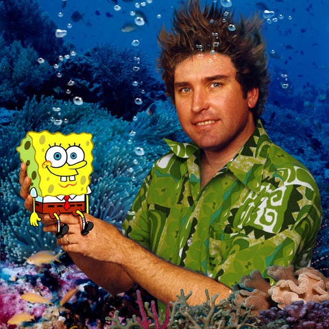 Stephen Hillenburg is seen with his famous...
