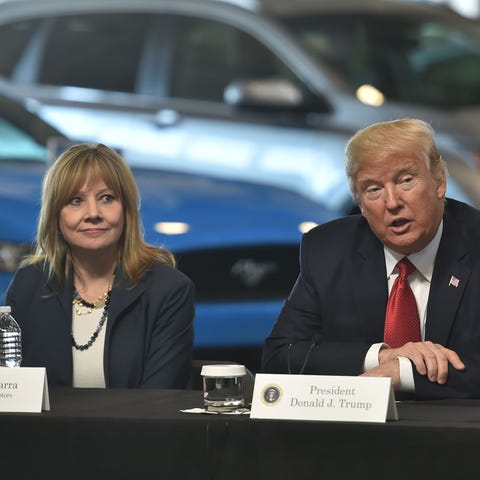 On March 15, 2017, President Donald Trump speaks a