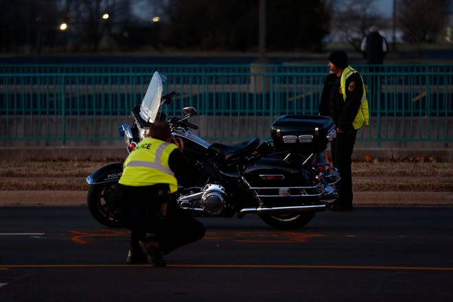 A Springfield Police Department  motorcycle was involved in an accident Wednesday, Nov. 28, 2018 on Battlefield Road  just west of Kansas Expressway.