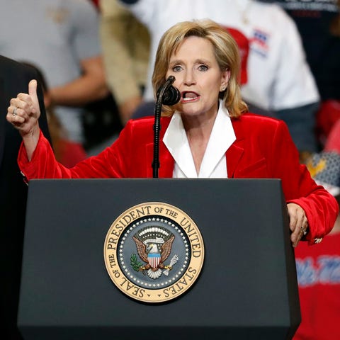 Sen. Cindy Hyde-Smith, R-Miss., was joined by...