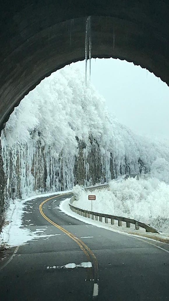 Blue Ridge Parkway Sub Zero Temps Ice And Snow Close Road