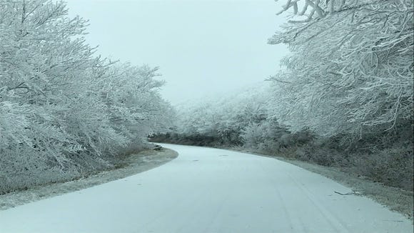 Blue Ridge Parkway Sub Zero Temps Ice And Snow Close Road