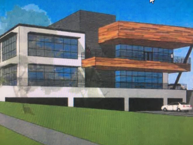 An artist's rendering of Hubbard Radio Cincinnati's proposed new headquarters