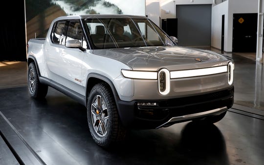 The fully electric Rivian R1T is an off-road pickup with up to 400 miles of range. Made in Normal, Illinois, it starts at $69k.